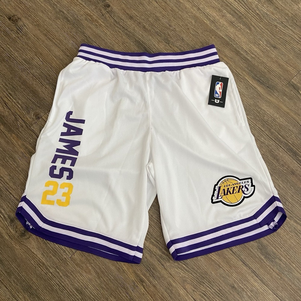 Lebron James Los Angeles LA Lakers UNK NBA shorts Men Size Medium‎ M